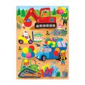 Mudpuppy Puzzle mit Grußkarte Auf der Baustelle